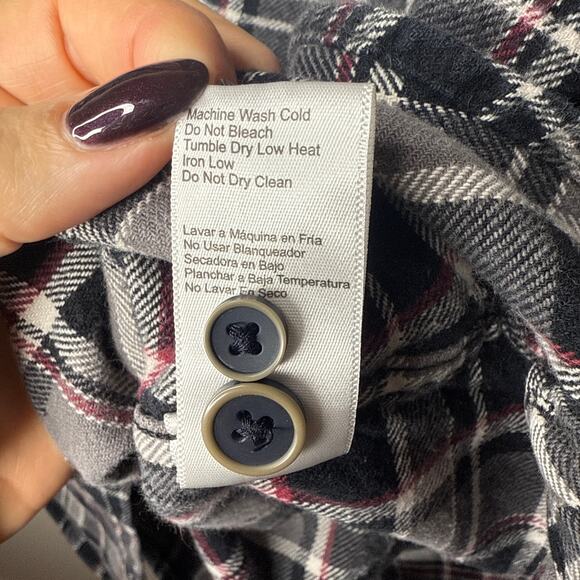 Jachs XL Men's Brawny Plaid‎ Heavyweight Button Front Flannel Shirt Outdoors - Picture 10 of 12